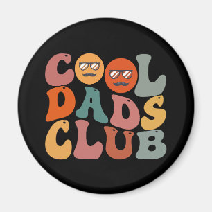 Aimant Club des papas cool Papa Fête des Pères Rétro Groo
