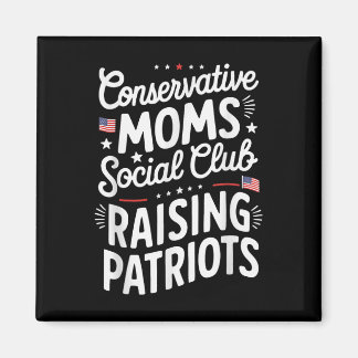 Aimant Club social des mamans conservatrices élevant des
