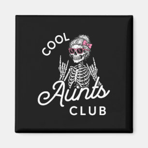 Aimant Club Tante Cool Squelette Drôle Famille Enfants Fe