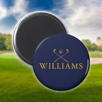 Clubs De Golf Personnalisés Marine Blue Et Gold Na