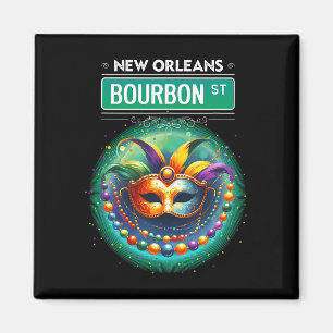 Aimant Cly La Nouvelle-Orléans Rue Bourbon Cool Fun Nola
