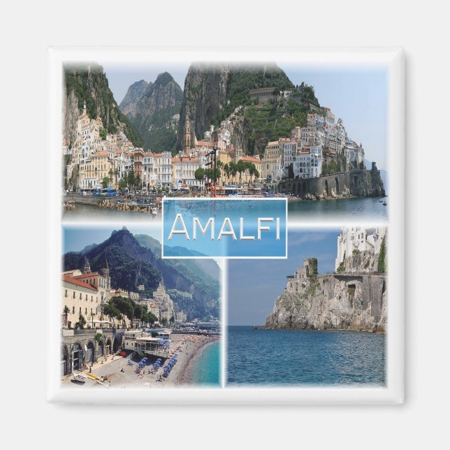 Aimant CMP034 AMALFI, Campanie, Italie, Frigo (Devant)