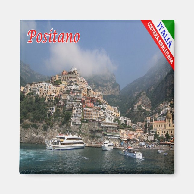 Aimant CMP038 POSITANO, CÔTE AMALFI, Italie, Réfrigérateu (Devant)