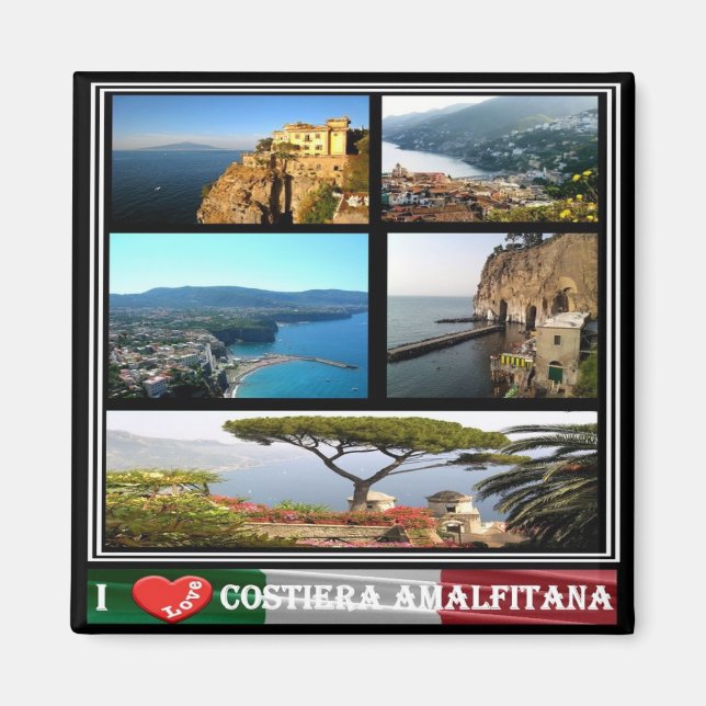 Aimant CMP092 CÔTE AMALFI, I Love, Italie, Fridge (Devant)