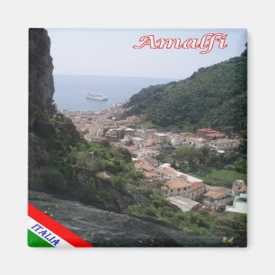 Aimant CMP140 Vue aérienne AMALFI, Italie, réfrigérateur