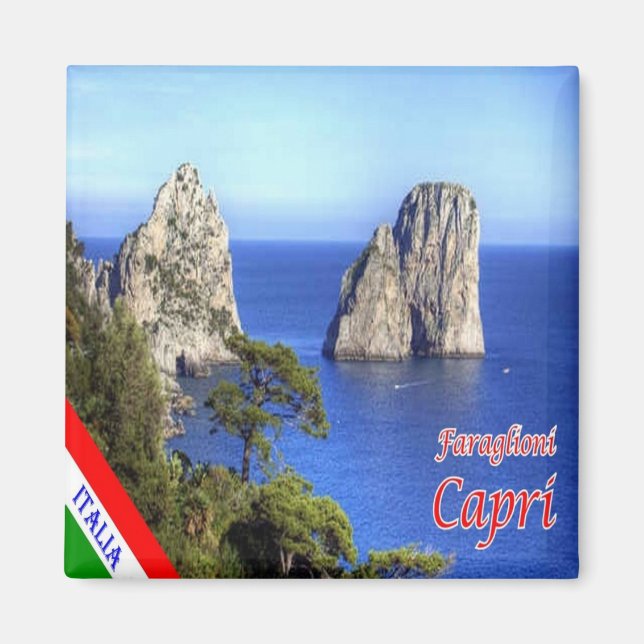 Aimant CMP147 CAPRI Les Faraglioni, Italie, Frigo (Devant)