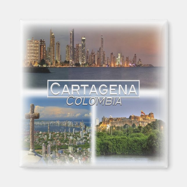 Aimant CO0014 Amérique, Colombie, Carthagène, réfrigérate (Devant)