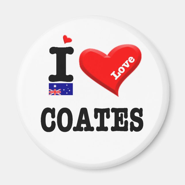 Aimant COATES - J'aime (Devant)