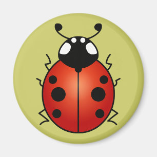 Aimant Coccinelle Rouge Points Noirs Coccinelle