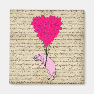 Aimant Cochon et ballons cardiaques