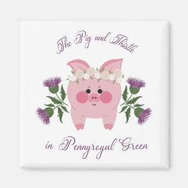 Aimant Cochon et chardon