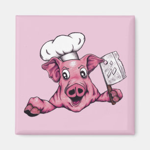 Aimant Cochon Le Maniaque Homicide Dessin Original Drôle 