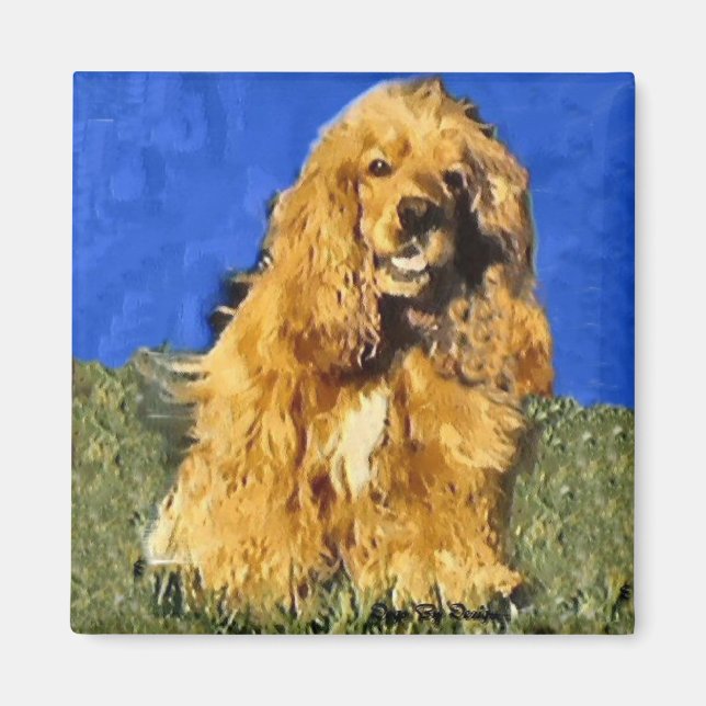 Aimant Cocker Spaniel Gifts (Devant)