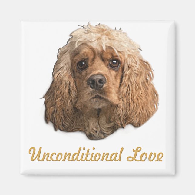 Aimant cocker Spaniels (Devant)