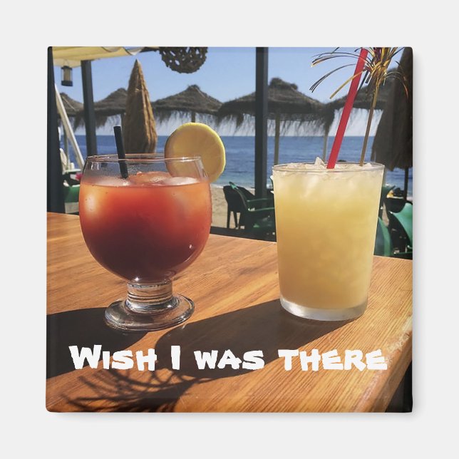 Aimant Cocktails au bord de la mer (Devant)