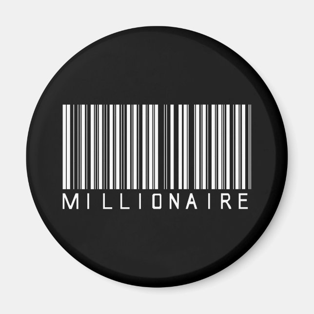 Aimant Code barre millionnaire (Devant)