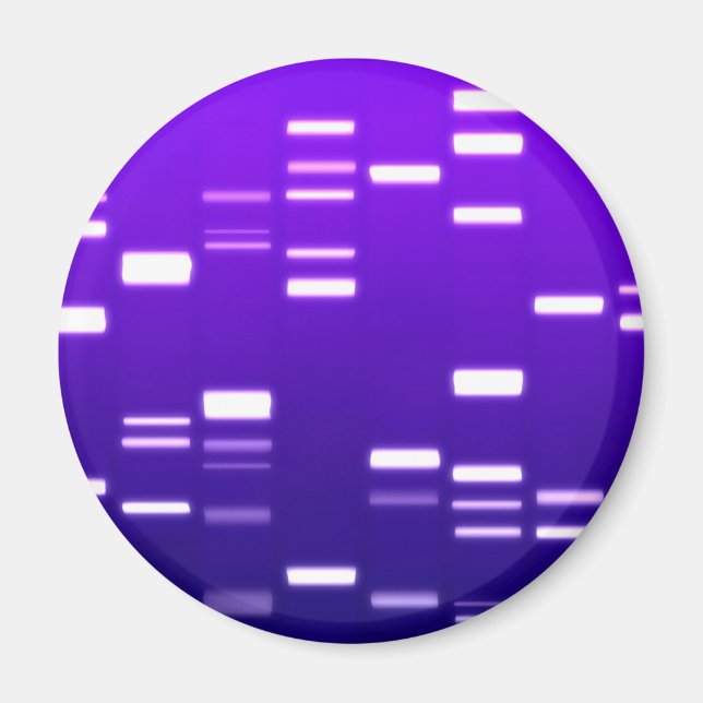 Aimant Code génétique ADN violet (Devant)