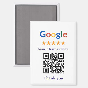Aimant Code QR de révision Google pour entreprise profess