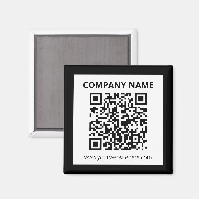 Aimant Code QR modifiable et conception personnalisée sim (Recto/Verso)