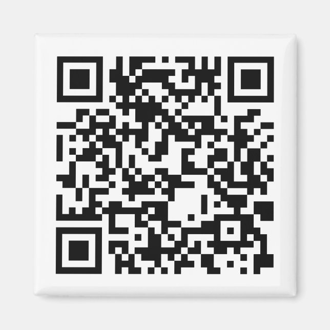 Aimant Code Qr personnalisé (Devant)