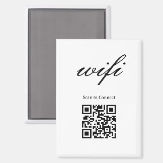 Aimant | Code Qr Wifi Moderne