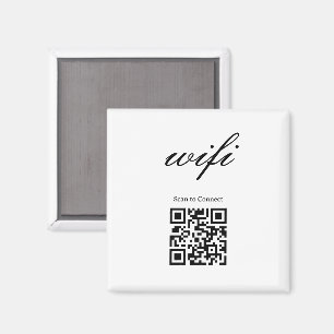 Aimant Code Qr Wifi Moderne