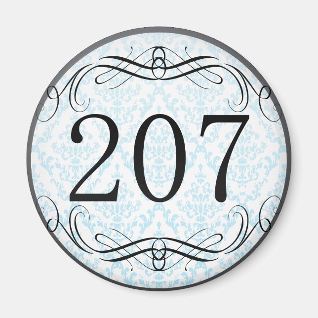 Aimant Code régional 207 (Devant)