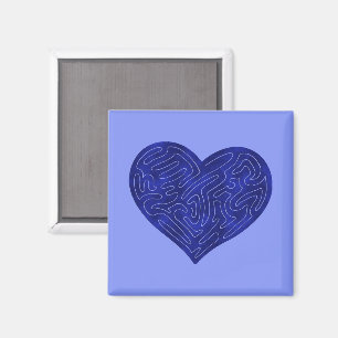 AIMANT COEUR A-MAZE-ING (BLEU)