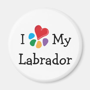 Aimant Coeur animal Labradors de Lover_I