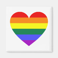 Coeur arc-en-ciel du Gay pride LGBT
