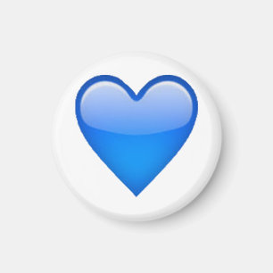 Aimant Coeur bleu - Emoji