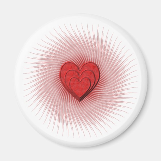 Aimant Coeur brillant (Devant)