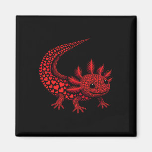 Aimant Cœur de Axolotl Mignon Enfants Hommes Femmes Saint