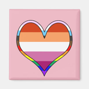 Aimant Coeur de fierté lesbienne