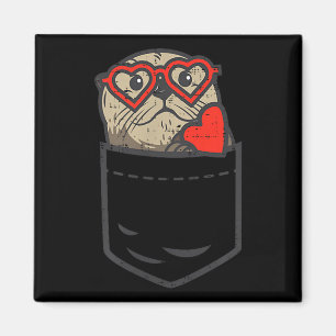 Aimant Cœur de loutre Gles Pocket Mignon Animal de la Sai