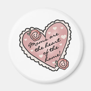 Aimant Coeur de maman de la maison