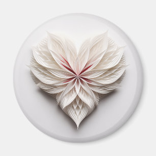 Aimant Coeur de plumes inhabituel