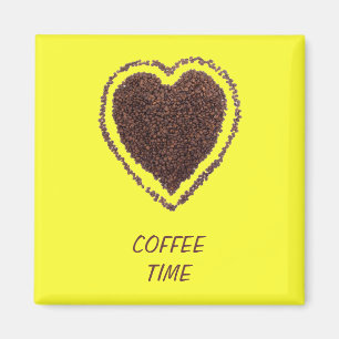 Aimant coeur du café