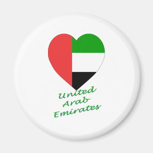 Aimant Coeur du drapeau des Émirats arabes unis