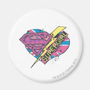 Aimant Coeur et boulon de Supergirl