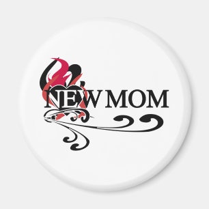 Aimant Coeur gothique Nouveau maman Tshirts et cadeaux