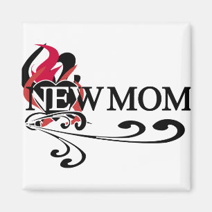 Aimant Coeur gothique Nouveau maman Tshirts et cadeaux
