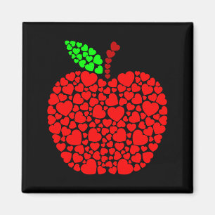 Aimant Cœur Mignon Apple Rouge Hommes Femmes Drôle Valent