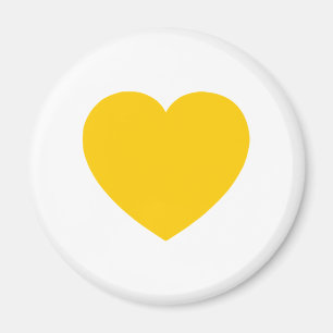 Aimant Coeur or jaune