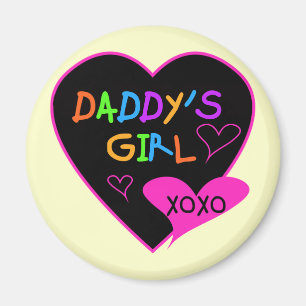 Aimant Coeur papa's Girl T Shirts and Gifts