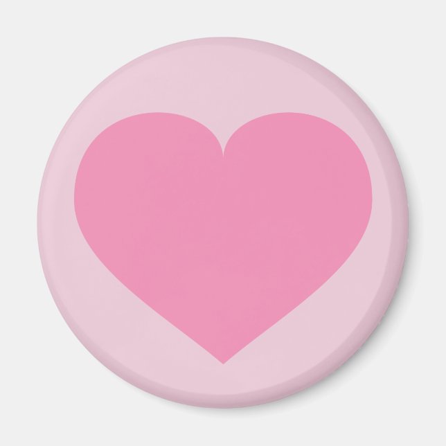 Aimant Coeur rose (Devant)