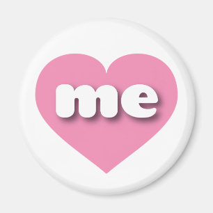 Aimant Coeur rose du Maine - Je m'aime