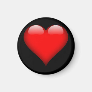 Aimant Cœur Rouge Mariage Amour Tendance