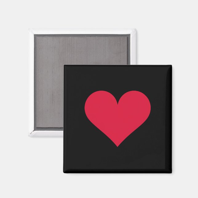 Aimant Cœur Saint-Valentin Amour Cœur  (Recto/Verso)