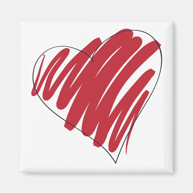 Aimant Coeur simple (Devant)